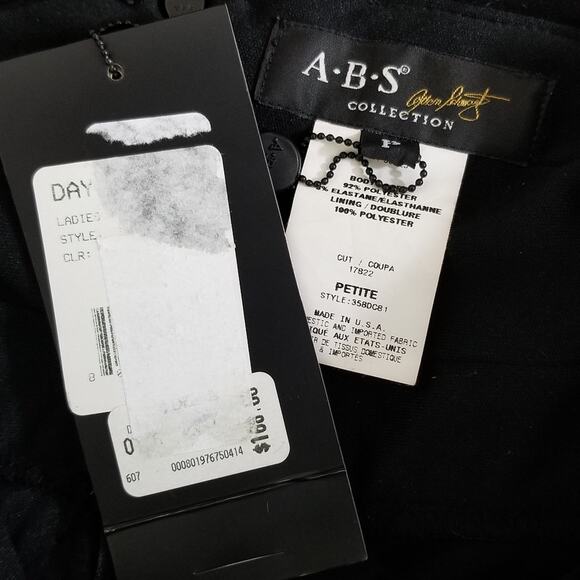 NWT ABS Allen Schwartz Black Halter Dress - Picture 7 of 8